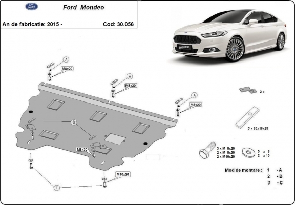 Cubre carter metalico Ford Mondeo 5