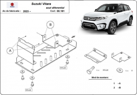 Cubre carter metalico Suzuki Vitara - paquete promocional