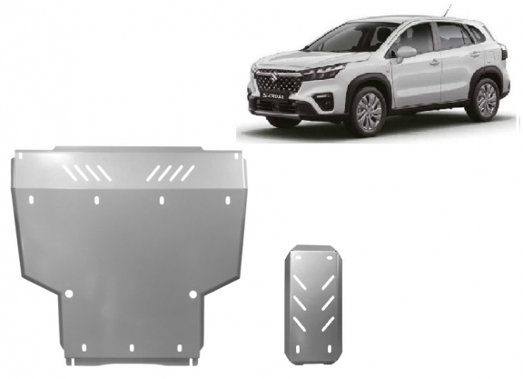 Cubre carter metalico Suzuki S-Cross - paquete promocional aluminio
