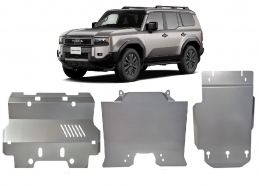 Cubre carter metalico Toyota Land Cruiser - paquete promocional aluminio