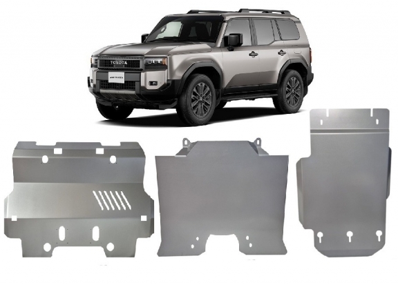 Cubre carter metalico Toyota Land Cruiser - paquete promocional aluminio