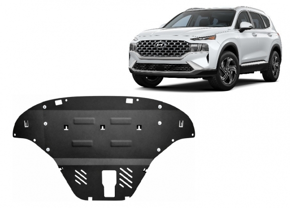 Cubre carter metalico Hyundai Santa Fe