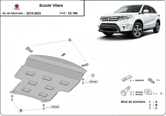 Cubre carter metalico Suzuki Vitara
