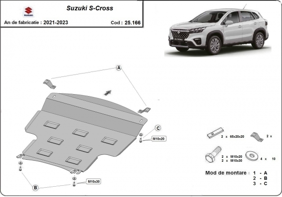Cubre carter metalico Suzuki S-Cross