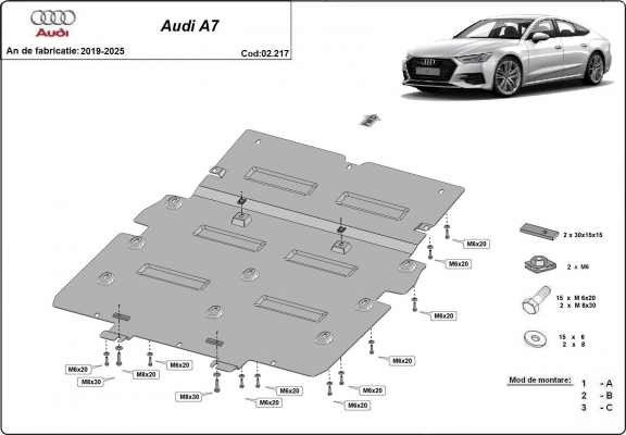 Cubre carter metalico Audi A7