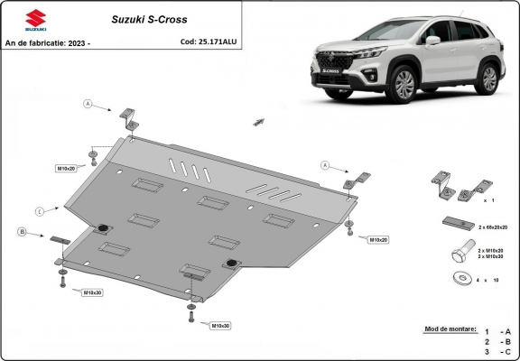 Cubre carter de aluminio Suzuki S-Cross