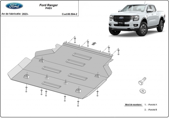 Protector de la caja de cambios Ford Ranger