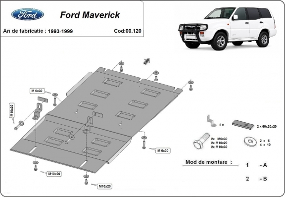 Protector de la caja de cambios Ford Maverick