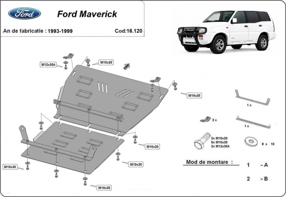Cubre carter metalico Ford Maverick