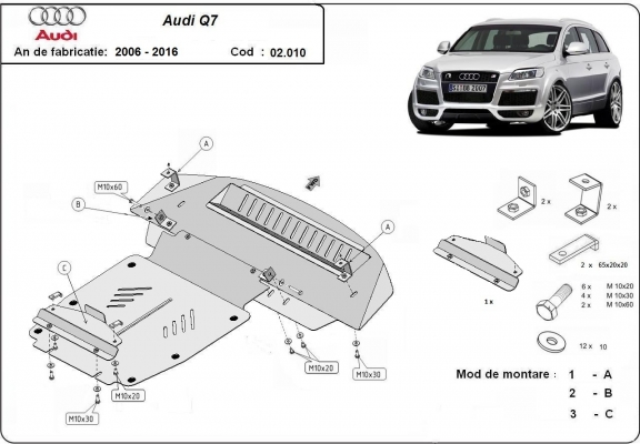 Cubre carter metalico Audi Q7