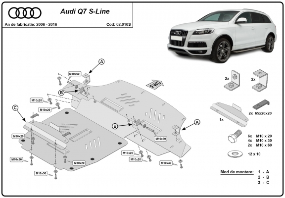 Cubre carter metalico Audi Q7 S-Line