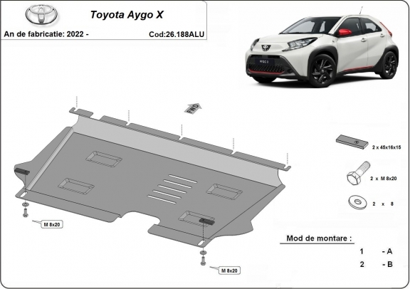 Cubre carter de aluminio Toyota Aygo X