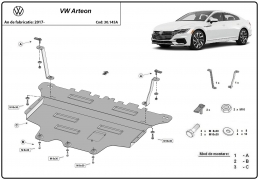 Cubre carter metalico VW Arteon 