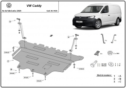 Cubre carter metalico VW Caddy
