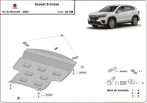 Cubre carter metalico Suzuki S-Cross