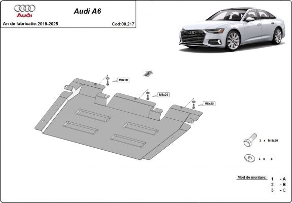 Protector de la caja de cambios Audi A6 A6