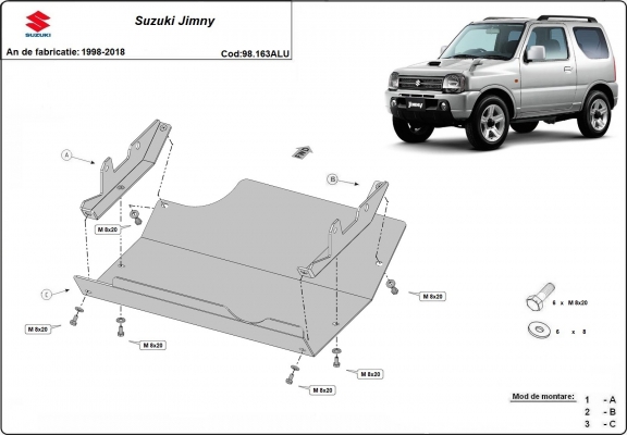 Cubre carter Suzuki Jimny - aluminio