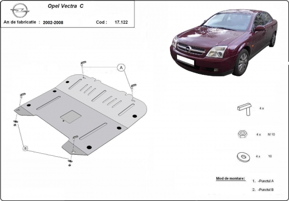 Cubre carter metalico Opel Vectra C