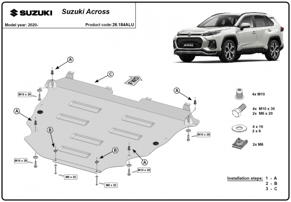 Cubre carter de aluminio Suzuki Across
