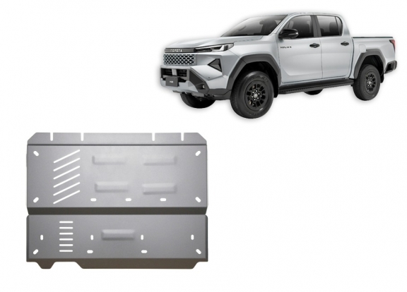 Protector de aluminio del diferencial Toyota Hilux