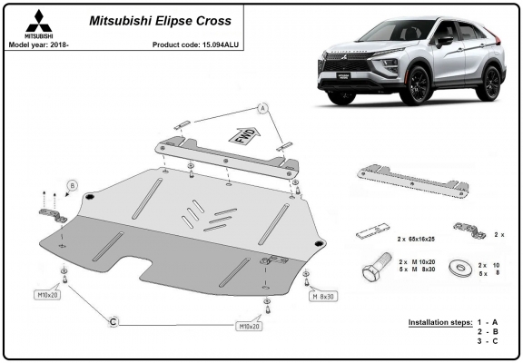 Cubre carter de aluminio Mitsubishi Eclipse Cross