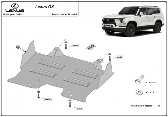 Cubre carter metalico Lexus GX