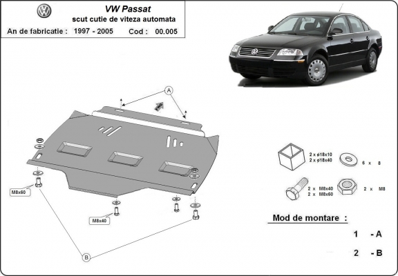 Protector de la caja de cambios VW Passat B5