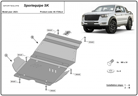 Cubre carter de aluminio Sportequipe SK