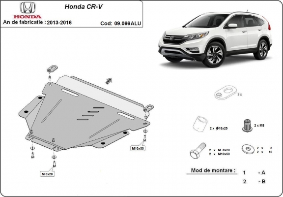 Cubre carter de aluminio Honda CR-V