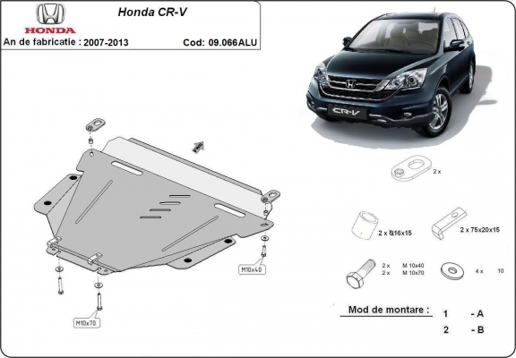 Cubre carter de aluminio Honda CR-V