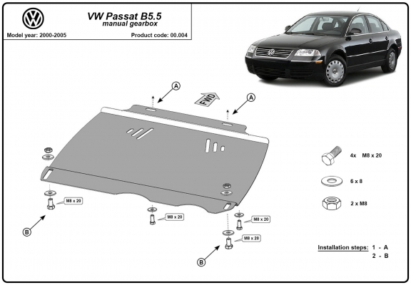 Protector de la caja de cambios VW Passat B5