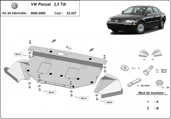 Cubre carter metalico VW Passat B5
