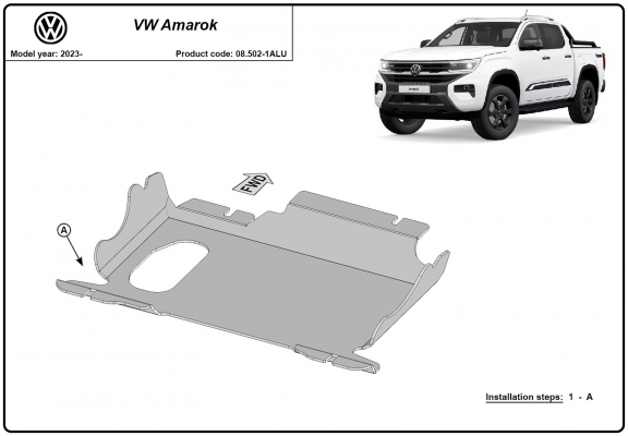 Cubre carter de aluminio Volkswagen Amarok