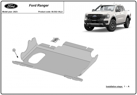 Cubre carter de aluminio Ford Ranger