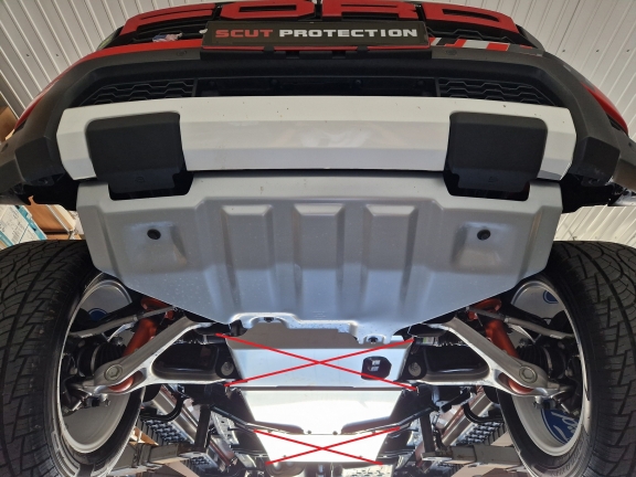 Protector de aluminio de la caja de cambios Ford Ranger