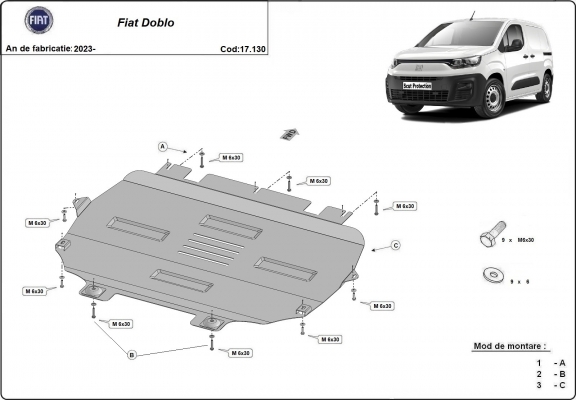 Cubre carter metalico Fiat Doblo