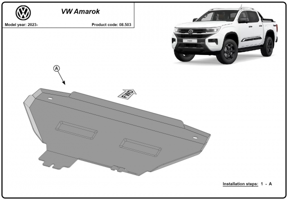 Protector del radiador Volkswagen Amarok 2