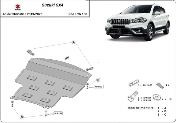 Cubre carter metalico Suzuki SX4