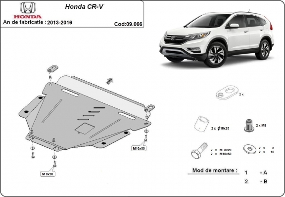 Cubre carter metalico Honda CR-V Gen 4