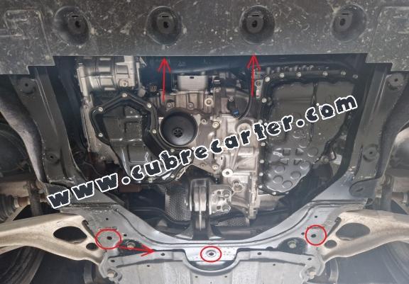 Cubre carter metalico Nissan Qashqai J12