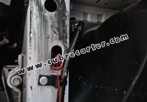 Cubre carter de acero galvanizado Ford Transit Custom