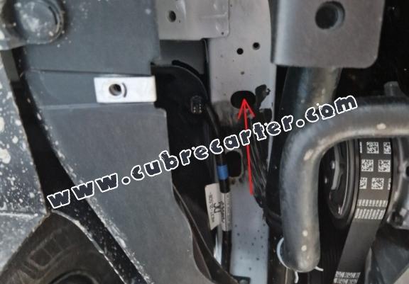 Cubre carter de acero galvanizado Ford Transit Custom