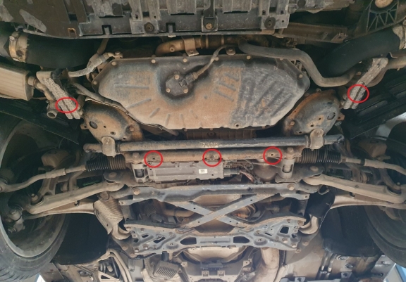 Cubre carter metalico Audi A8