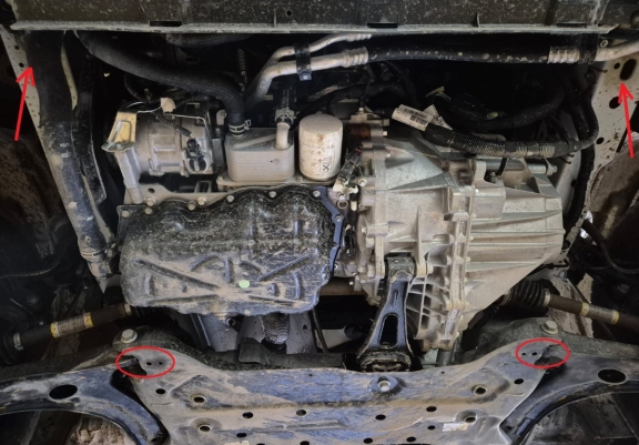 Cubre Carter Metalico Ford Transit - FWD