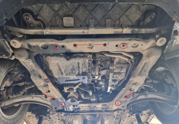 Cubre carter metalico Nissan Qashqai J10