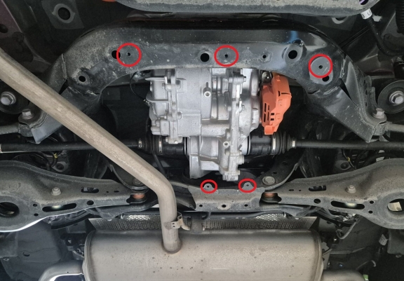 Protector de aluminio del diferencial trasero Toyota Rav4
