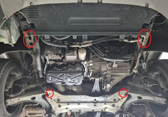 Cubre carter de aluminio Ford Transit - FWD
