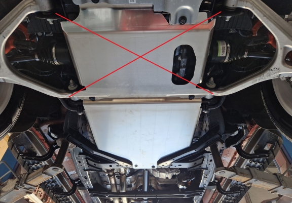Protector de aluminio de la caja de cambios Volkswagen Amarok