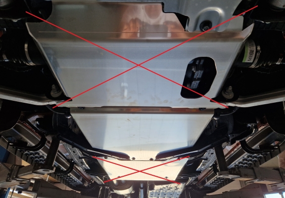Protector de aluminio de la caja de cambios Volkswagen Amarok