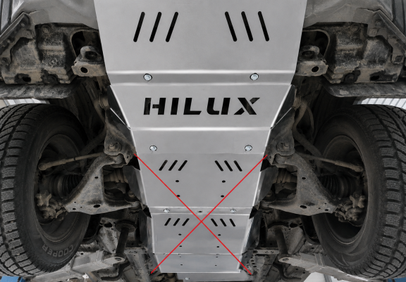 Protector de aluminio del radiador Toyota Hilux Invincible